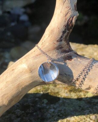 Recycled-silver-domed-necklace